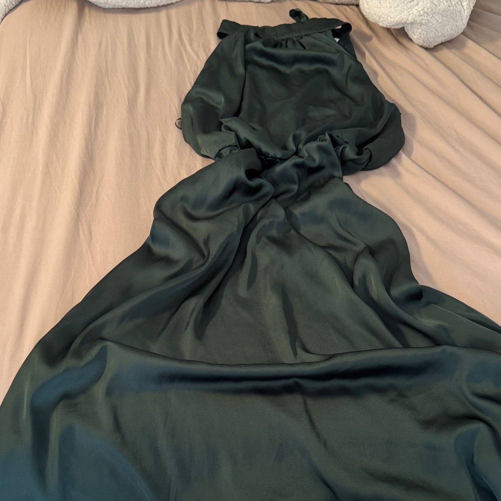Elegant Dark Green Gown